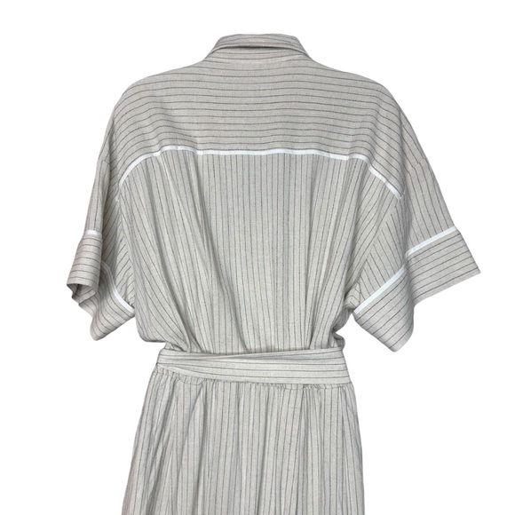 Tuckernuck | NEW Natural Stripe Kate Short Sleeve Midi Dress Size M - Picture 8 of 12